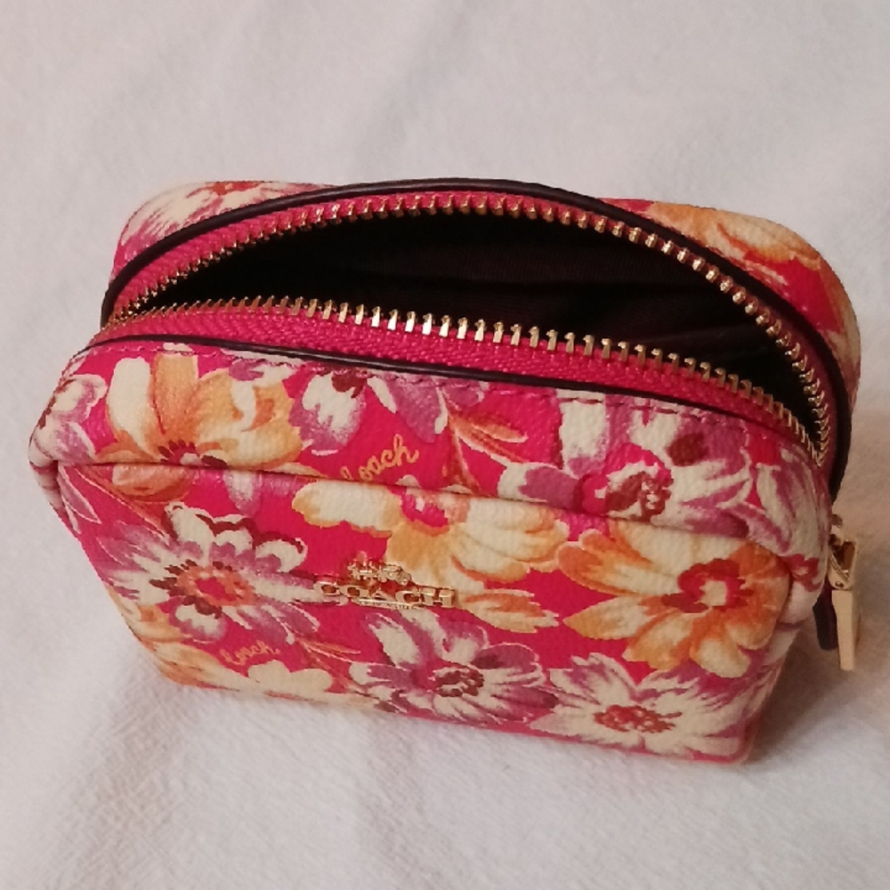 Coach Floral Pink Cosmetic Pouch - Picture 5 of 5